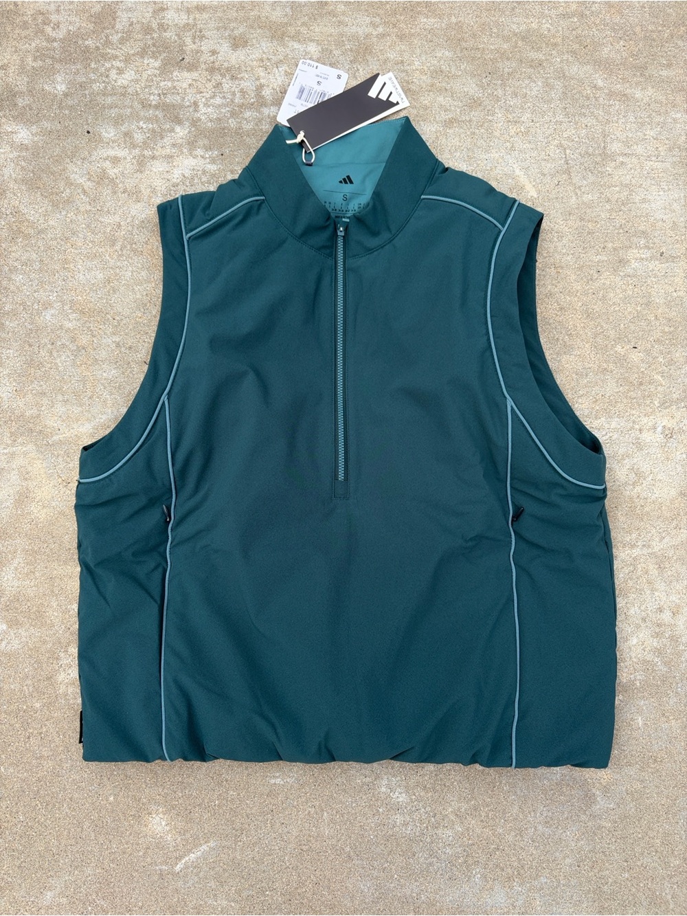 NWT Adidas Beyond The Course Twist Weave Quarter Zip Golf Vest - Women’s JN8683